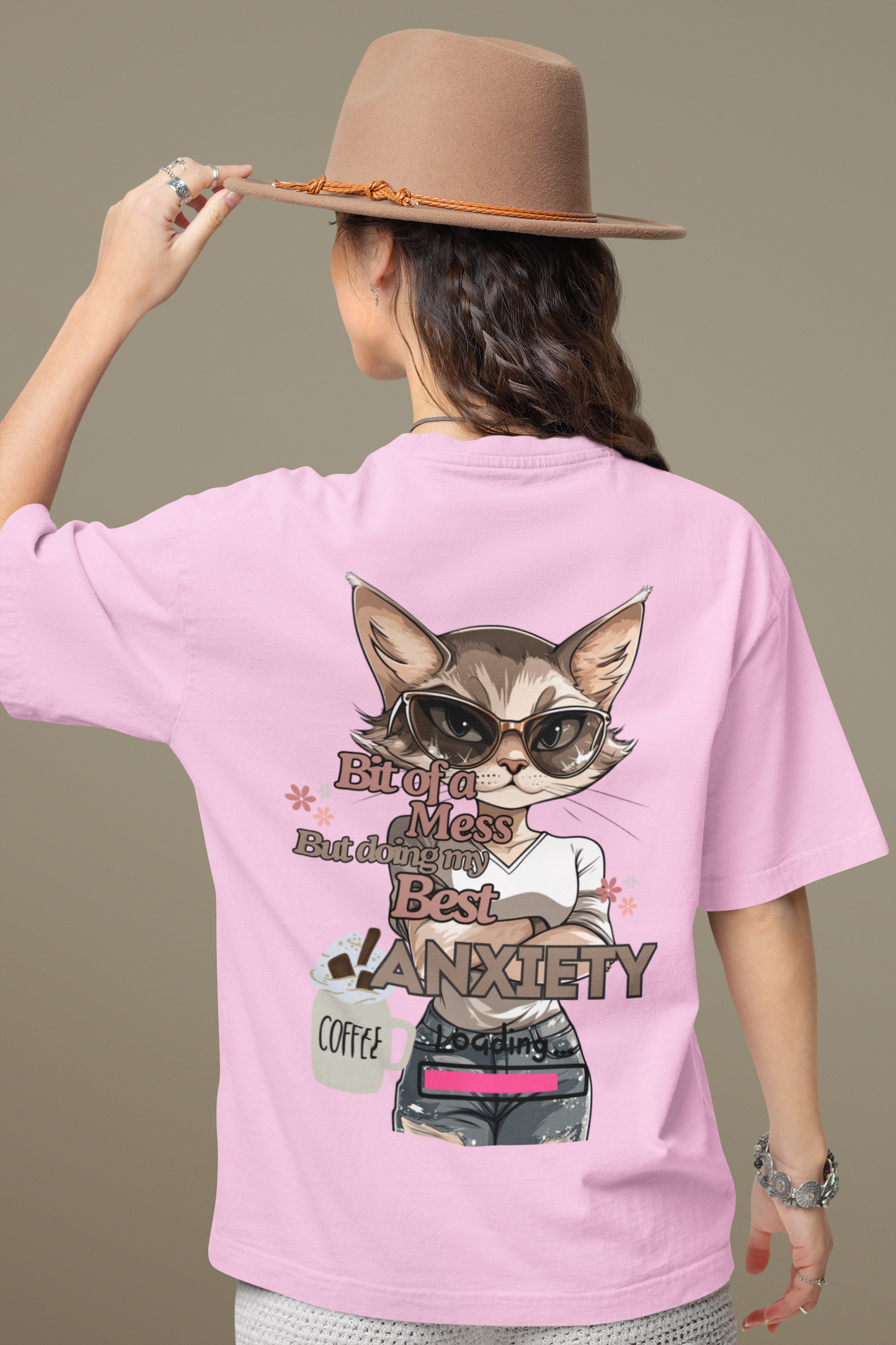 Cat Oversized T Shirt
