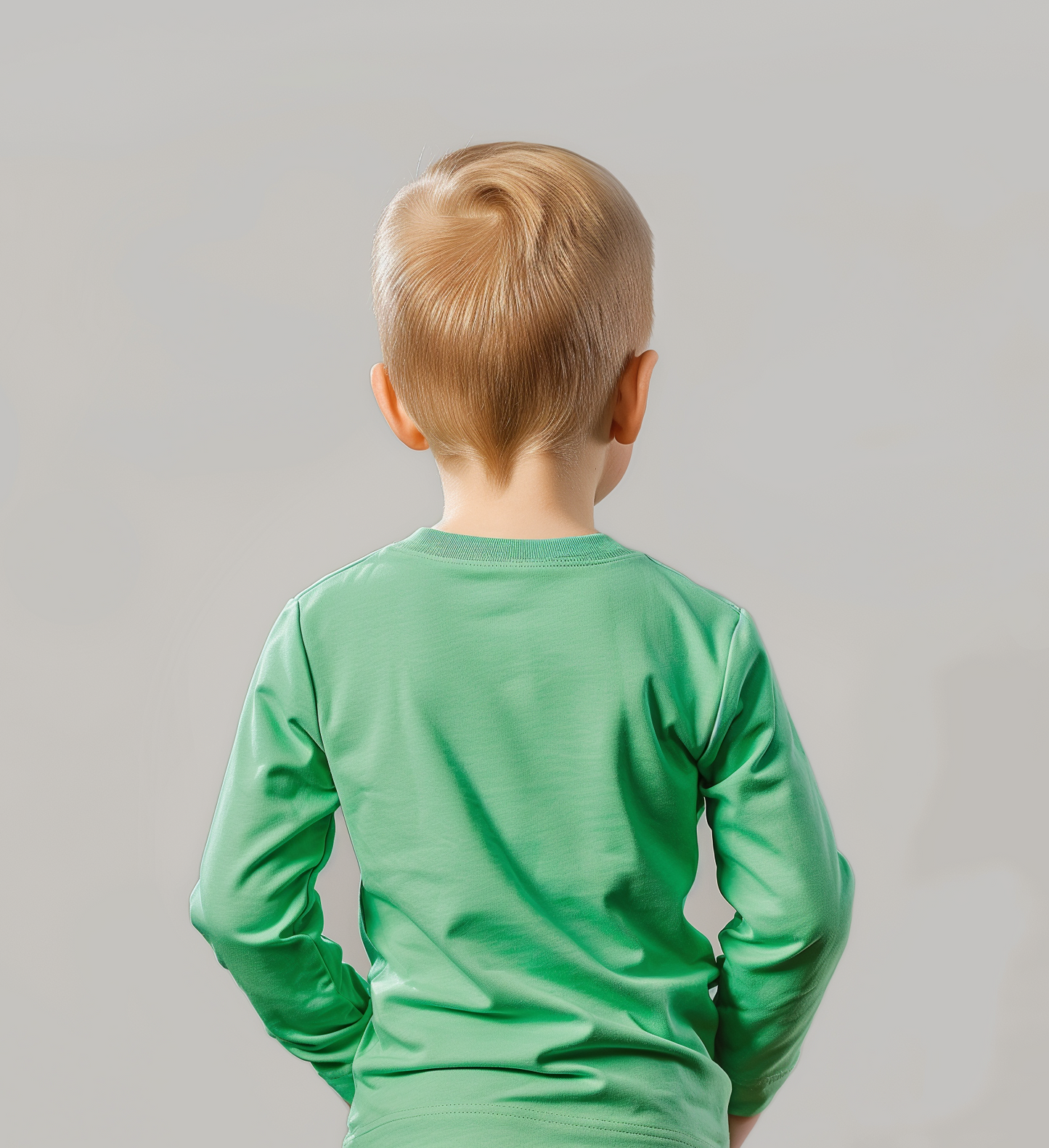 Naruto RoundNeck_GreenfullSleeve_Kids_160basics