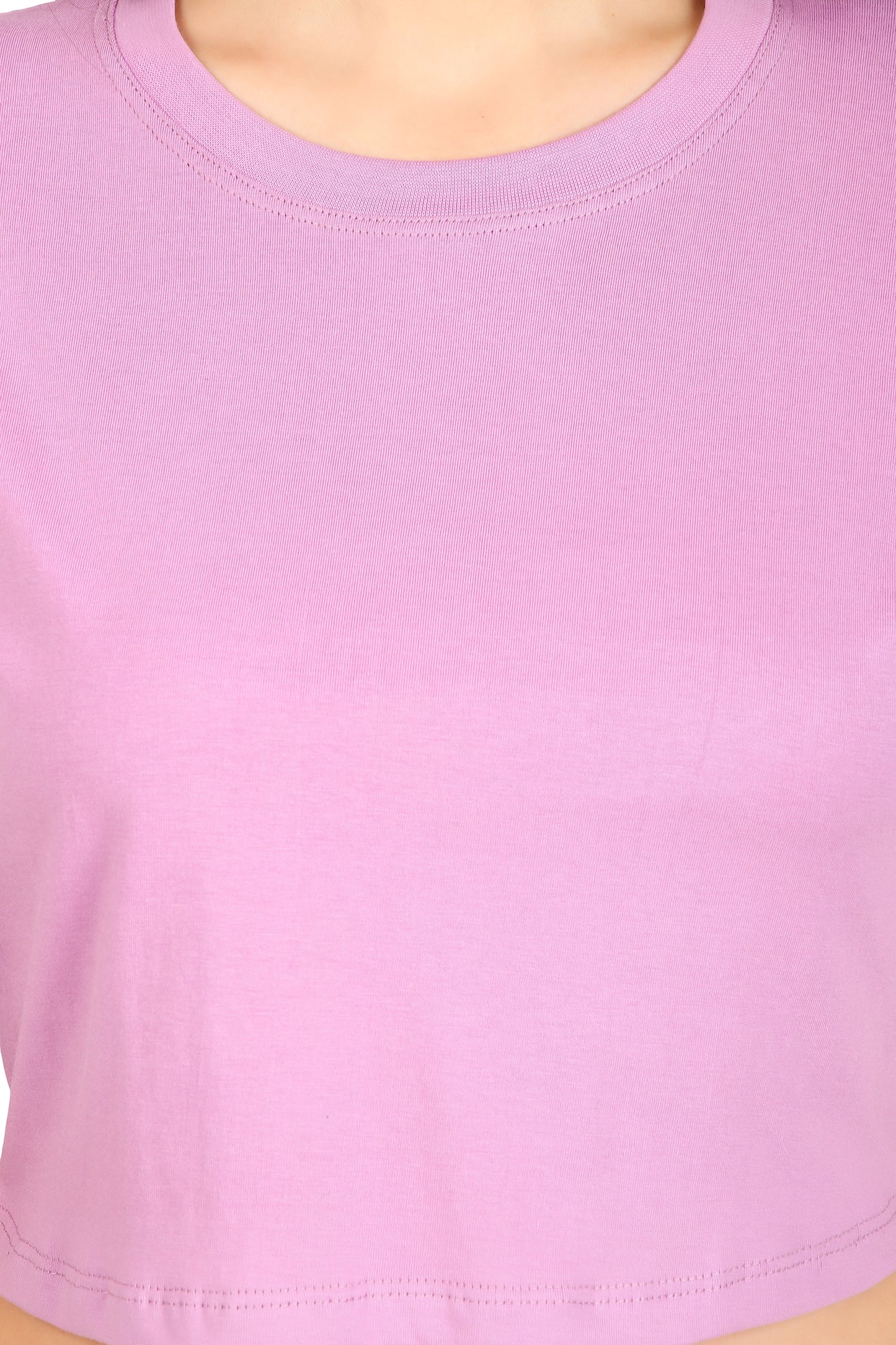 Basics -White Lavender Top 100% breathable Cotton