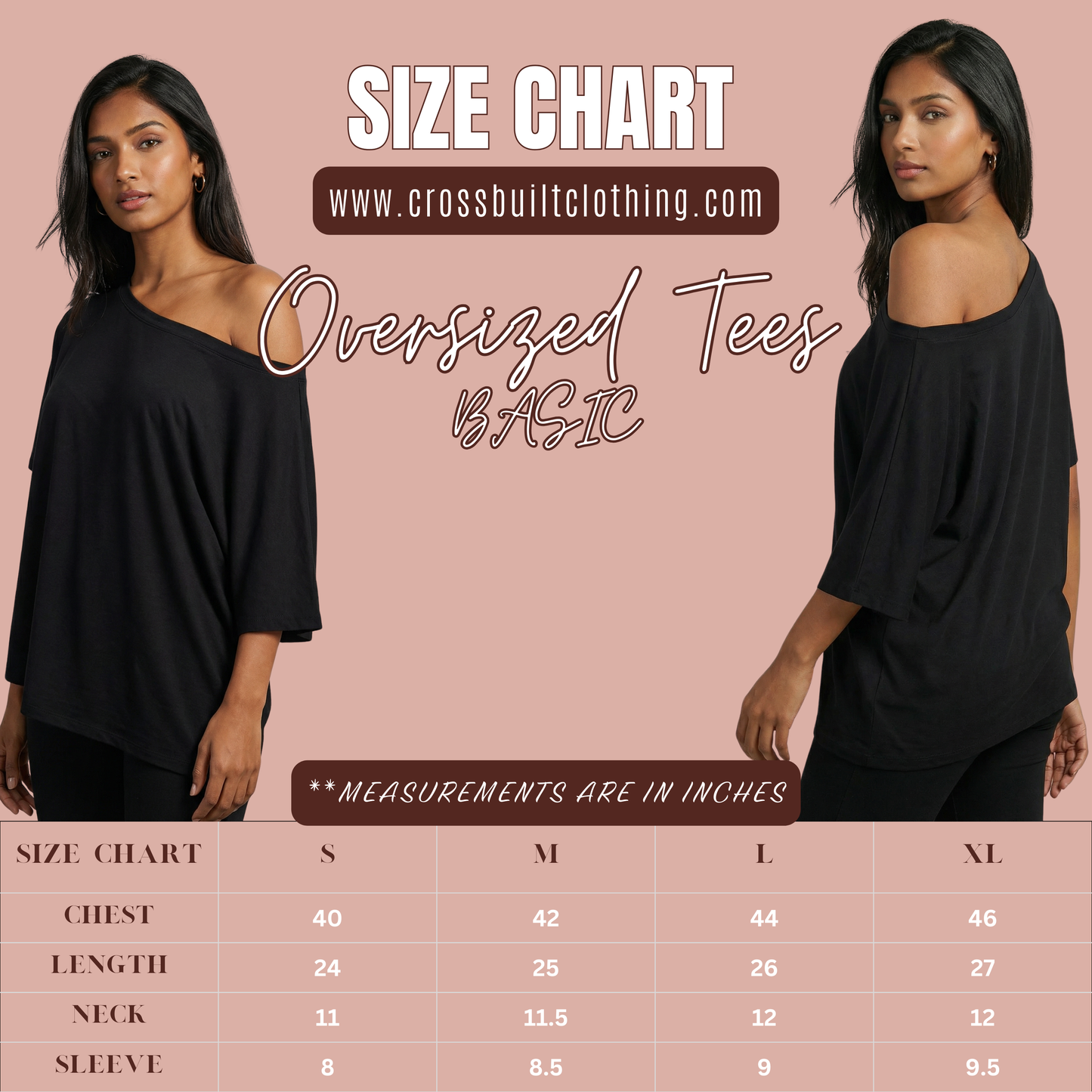 Basic Oversized T shirt with Boat Neck
