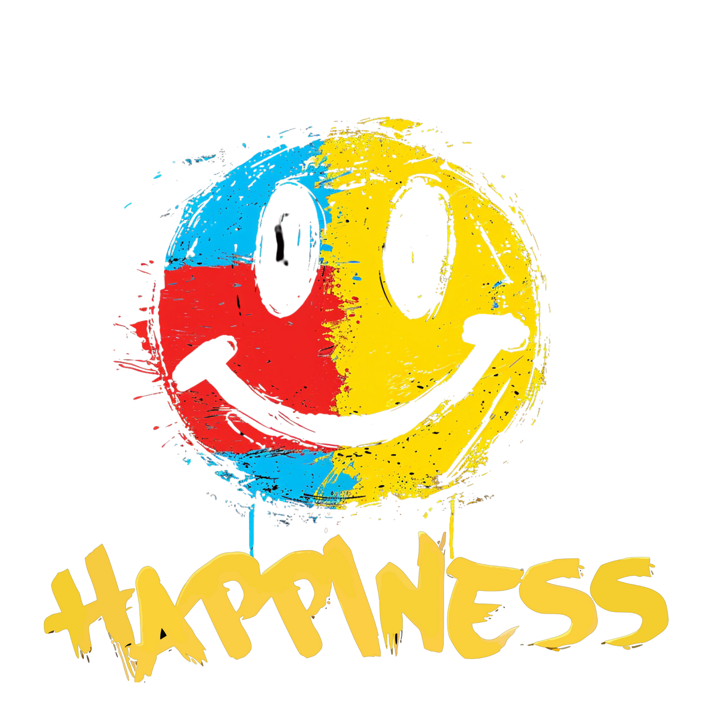 100% Cotton Oversize Crop Tops Black with Prints