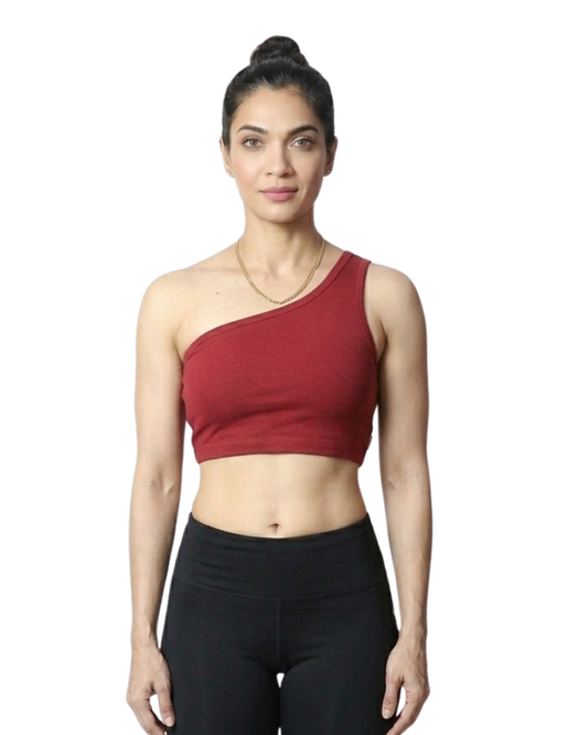One Shoulder Crop Top