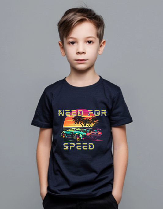 Need_for_Speed_RoundNeck_BlackHalfSleeve_Kids_160basics