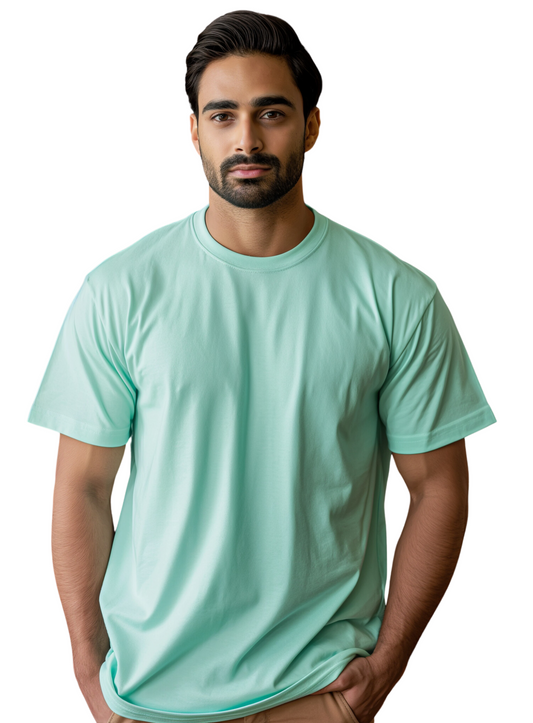 Aqua Oversize T Shirt_Half Sleeves_Men_220GSM