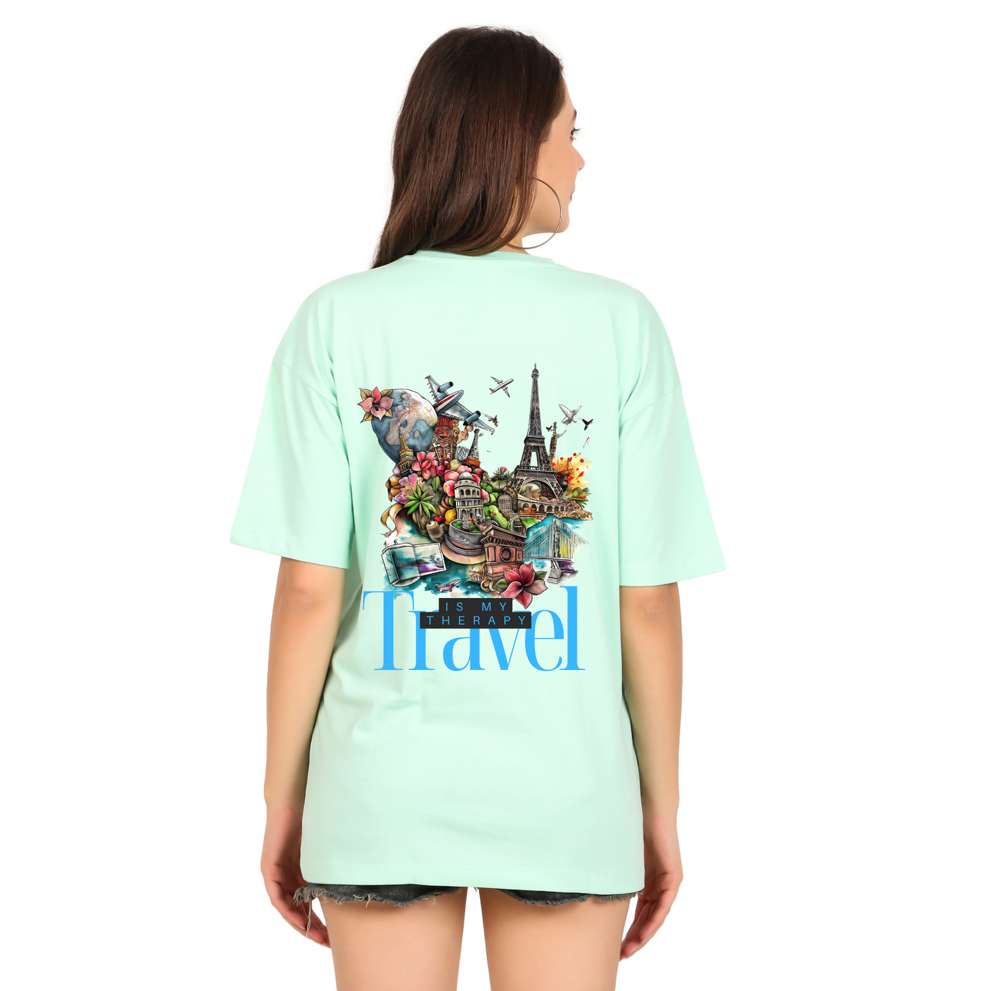 100% Cotton Oversized Mint T Shirt