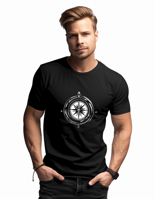 Focusonthegoal_Roundneck_Black_halfsleeve_Men