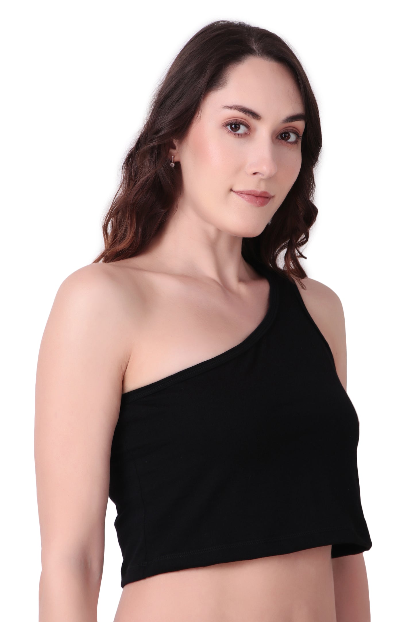 One Shoulder Crop Top