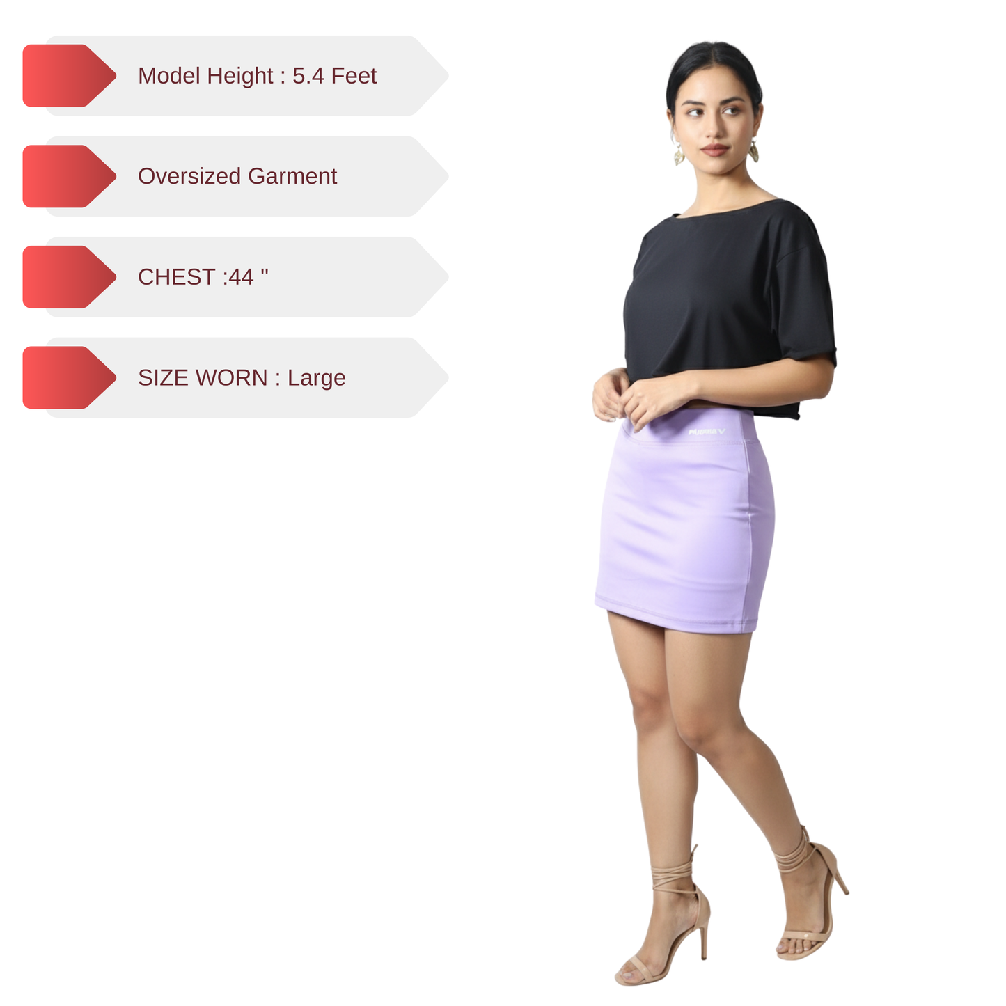 Basic Oversized Boat Neck Crop Top