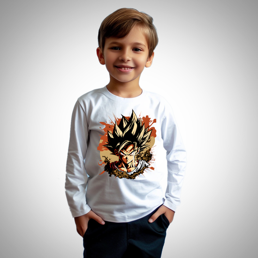 Naruto RoundNeck_WhitefullSleeve_Kids_160basics