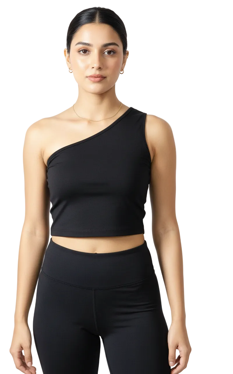 One Shoulder Crop Top