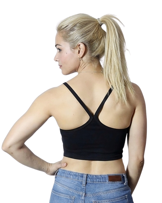 Cross Back Crop Top